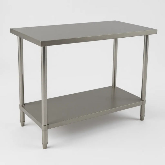 1219 x610 x900 340KG Premium Range 1.5mm SS304 Heavy Duty Top Stainless Steel Benches EZ Stainless Pty Ltd