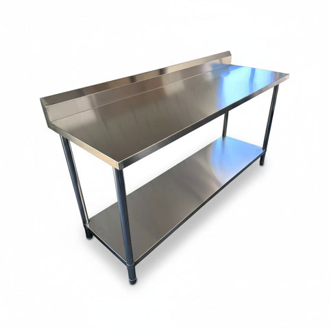 2000 x700 x900 (Splash back) Premium Range 1.2mm SS304 Heavy Duty Top Stainless Steel Benches EZ Stainless Pty Ltd
