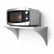 450mm Deep Wall Mounted Shelf - SOLID SHELF with splash back EZ Stainless Pty Ltd