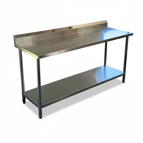 2000 x700 x900 (Splash back) Premium Range 1.2mm SS304 Heavy Duty Top Stainless Steel Benches EZ Stainless Pty Ltd