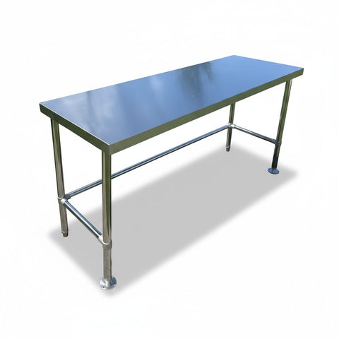 Single Tier Bench For Under Fridge, With reinforcement system + Screw down feet (4 Sizes) EZ Stainless Pty Ltd