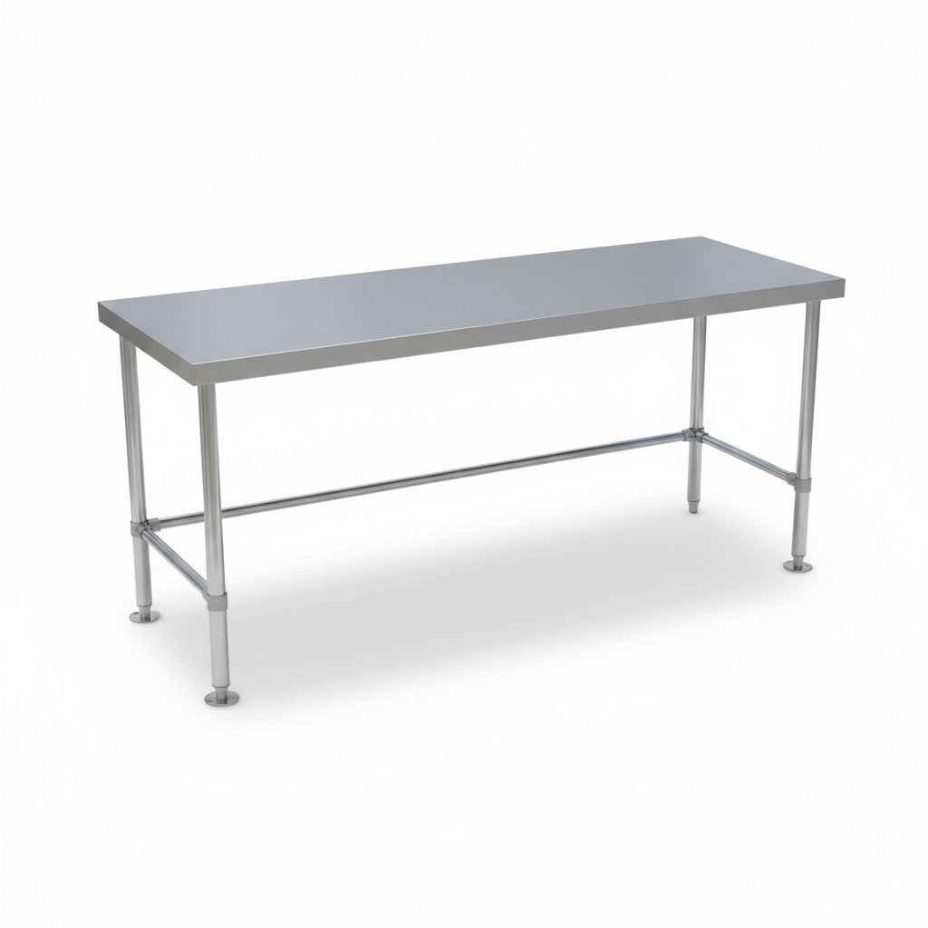 Single Tier Bench For Under Fridge, With reinforcement system + Screw down feet (4 Sizes) EZ Stainless Pty Ltd
