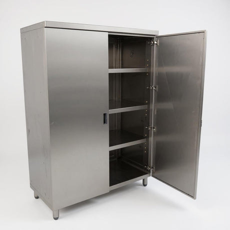 Cupboard Cabinet Double Hinged Door 1200x600x1800 EZ Stainless Pty Ltd