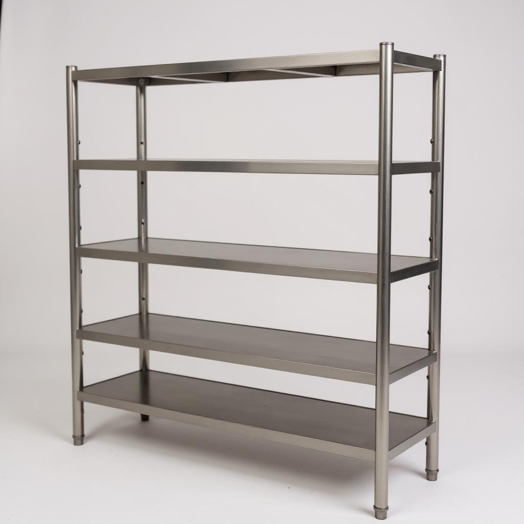1000(L) x 500(D) x 1800(H) 5 Tier Rack/Shelving Unit for Food storage, Cold Room and Dry Storage EZ Stainless Pty Ltd